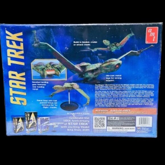 NIB! AMT Star Trek Klingon Bird of Prey 50th Anniversary Model Kit - Picture 2 of 3